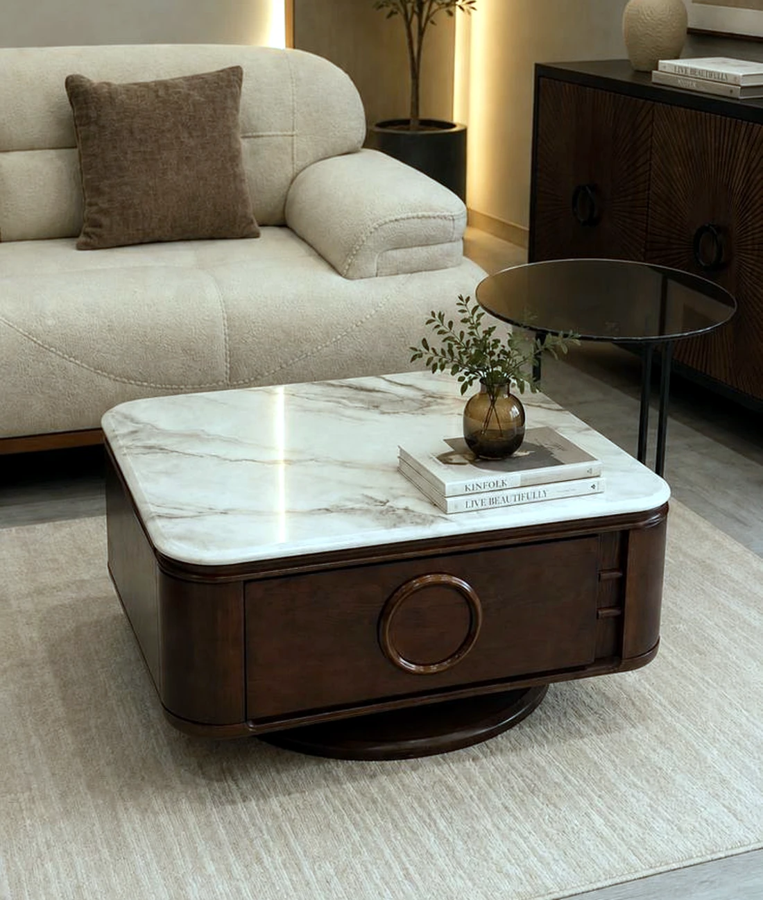 Orbit Walnut Jurnal Masası